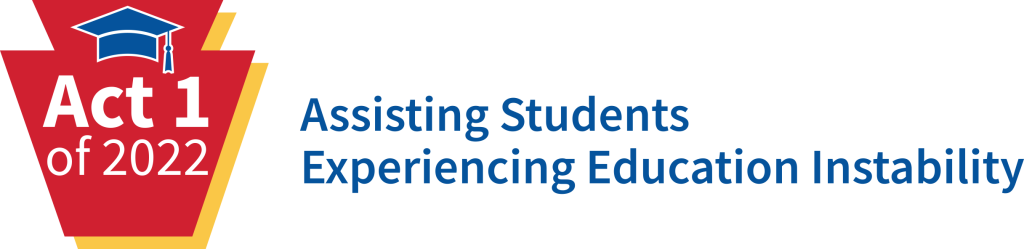 Act 1 of 2022. Assisting Students Experiencing Education Instability logo